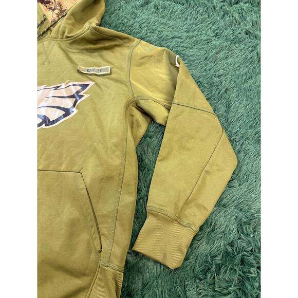 Nike Philadelphia Eagles NFL Camo Salute to Service Hoodie Sweatshirt Small - Picture 5 of 7